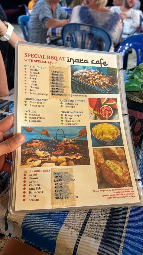 Comida en Islas Perhentian