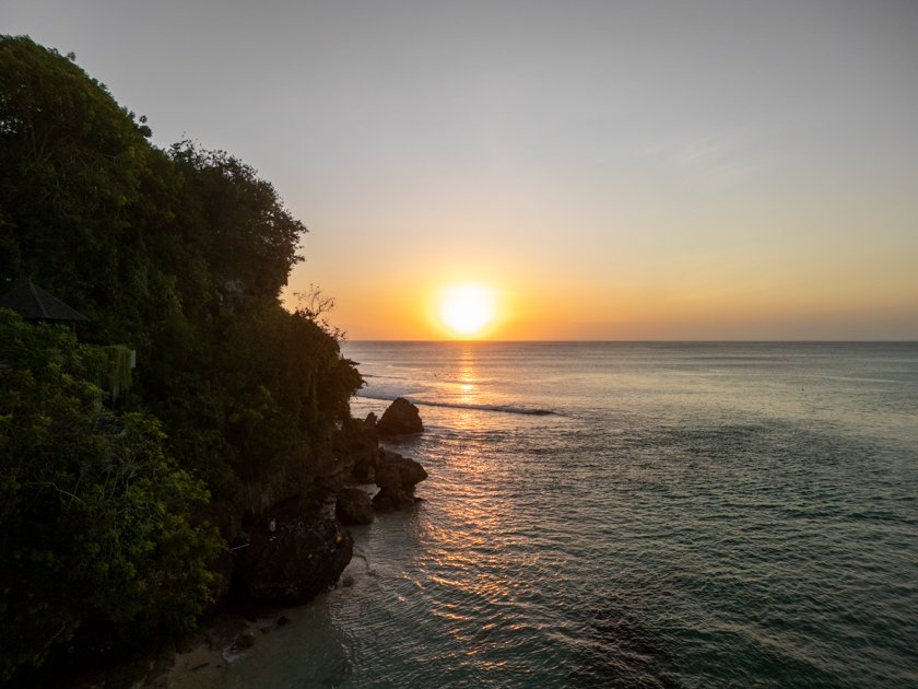 Puesta de sol en Padang Padang Uluwatu