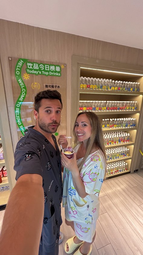 Pareja en un Spa Chino Shui Guo Pekin